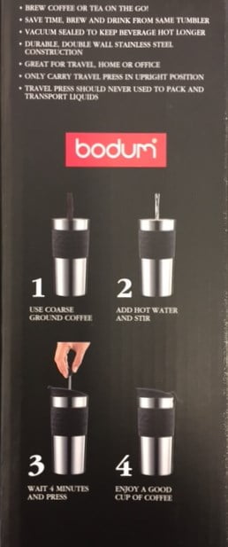 Bodum travel press clearance set